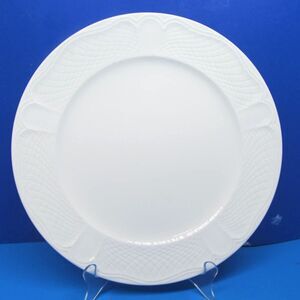 Lenox Decor Glacier Point 11" White Dinner Plate  Produced from 1988-1992